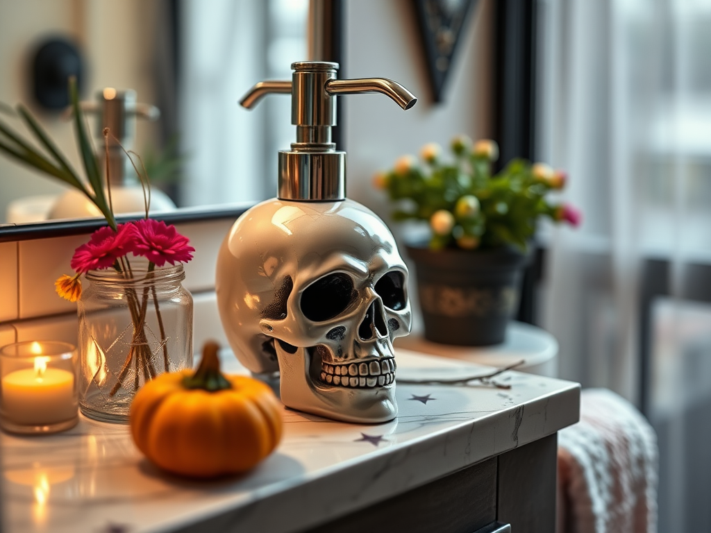 Image for Skull Soap Dispenser: