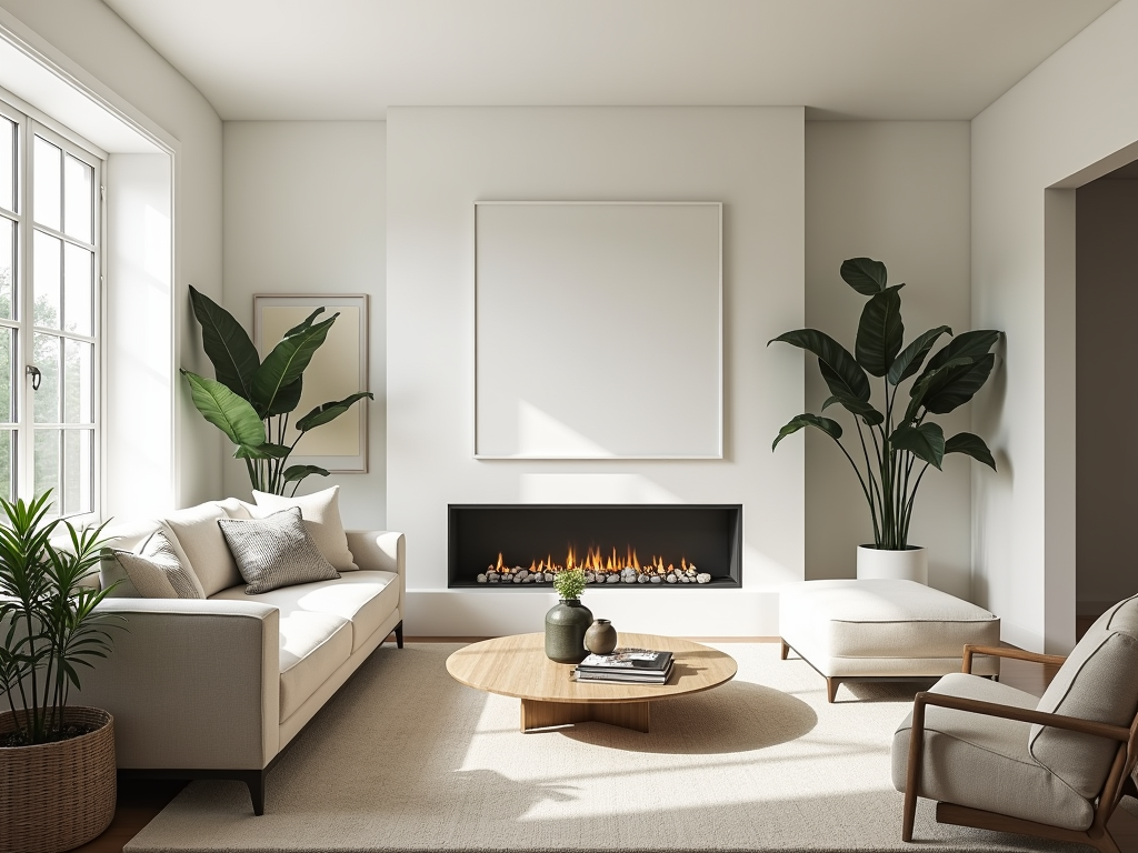 Transform Your Living Room with Trendy Paint Colors: Crisp White Linen