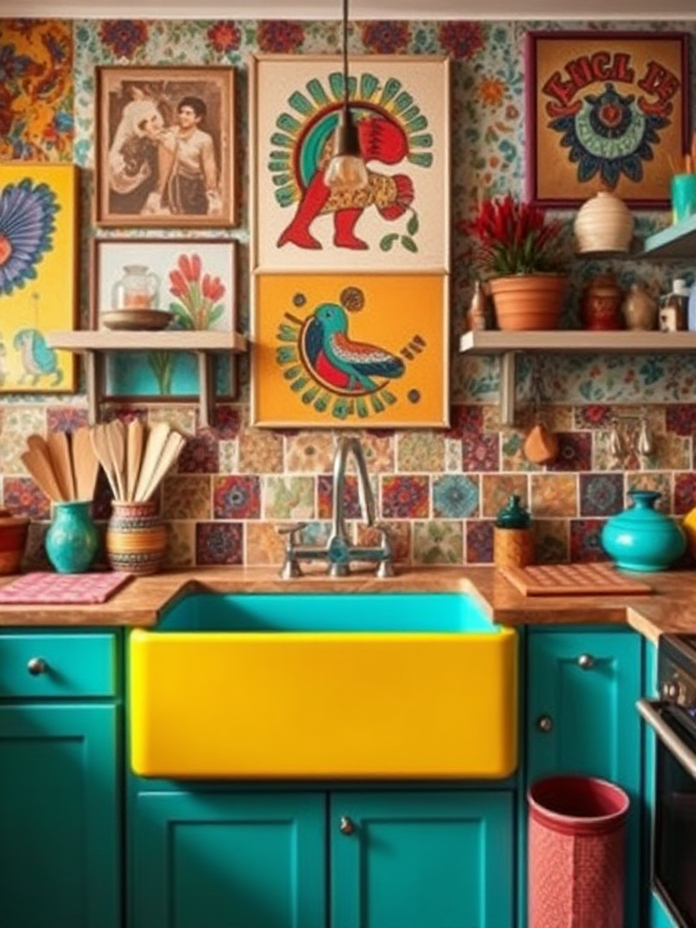 Bohemian Kitchen Sink Inspirations