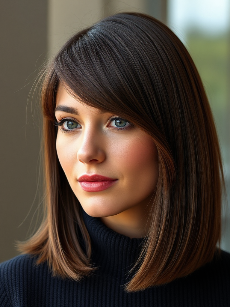 Shoulder-Length Straight Hairstyles