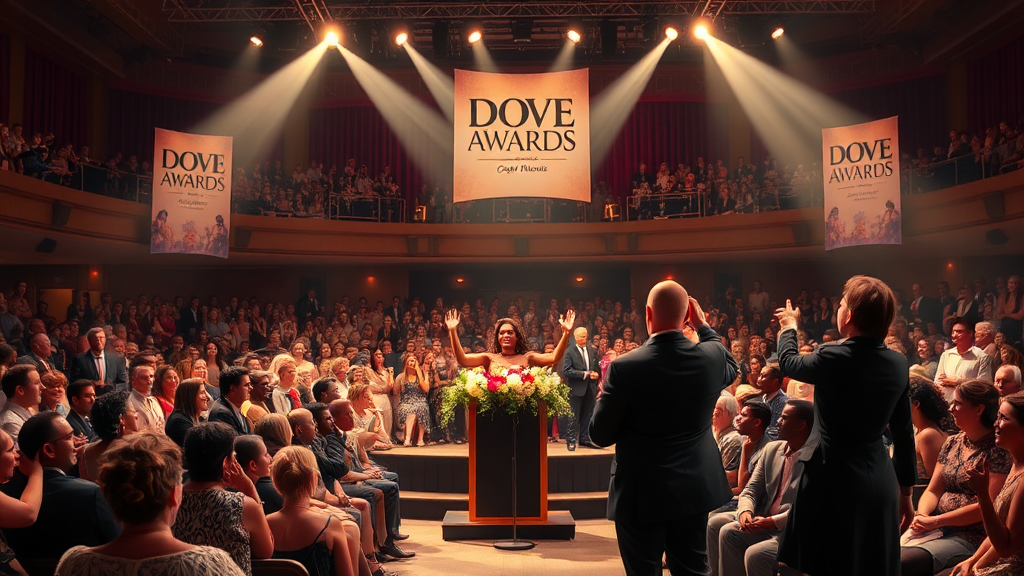 다브 어워드에서 연설 중인 세세 와이너스