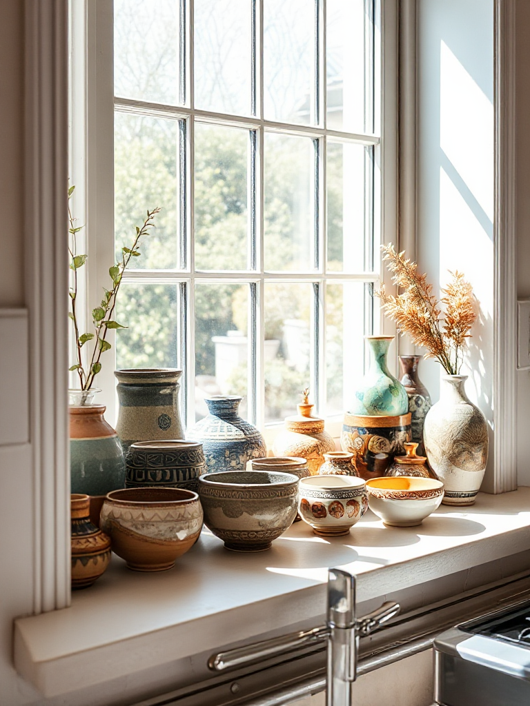 Kitchen Window Sill Decor Ideas