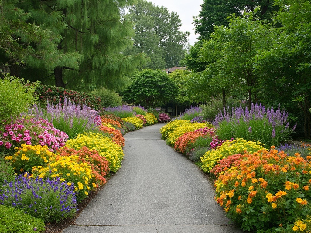 Colorful Perennial Flower Beds