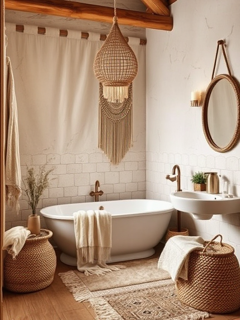 Dreamy boho bathroom inspirations