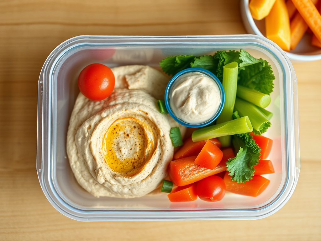 Image for Hummus and Veggie Box