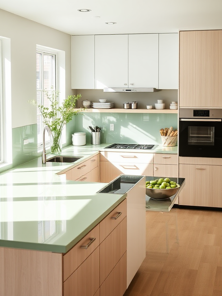 Green Color Kitchen Ideas