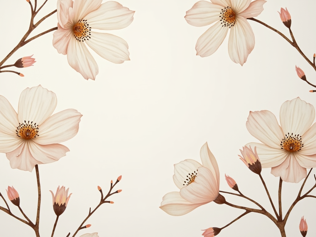 Elevate Your Space with Minimalist Floral Wallpapers