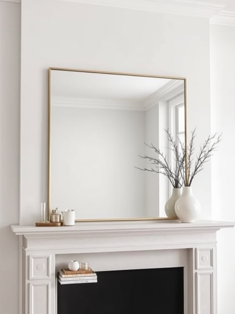 Minimalist Mantel Decorating Ideas