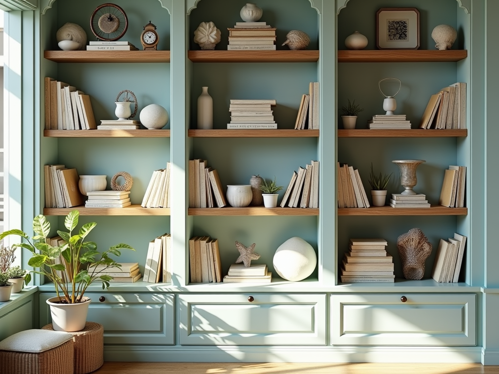 Vintage Charm: Style Your Bookcase with Coastal Antiques