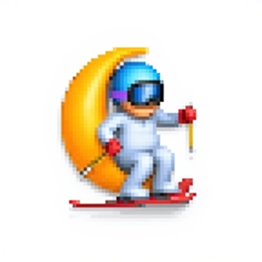 Skiing on the moon