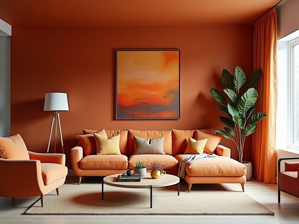 Transform Your Space: Trendy Burnt Orange and Terracotta Living Room Ideas