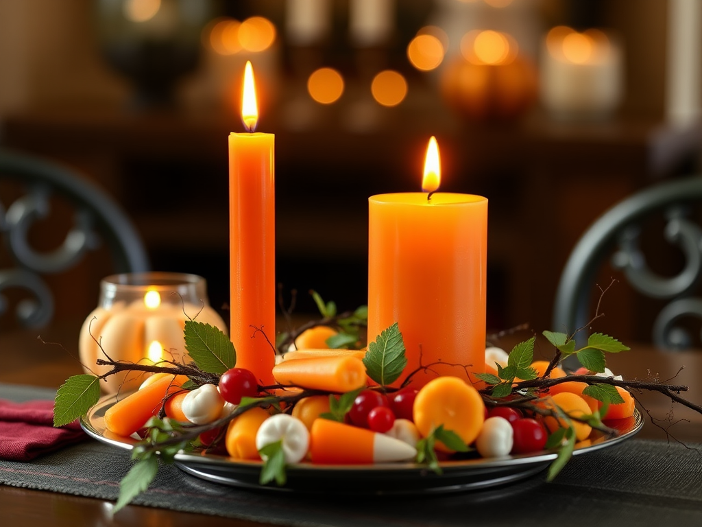 Image for Candy Corn Candle Centerpiece