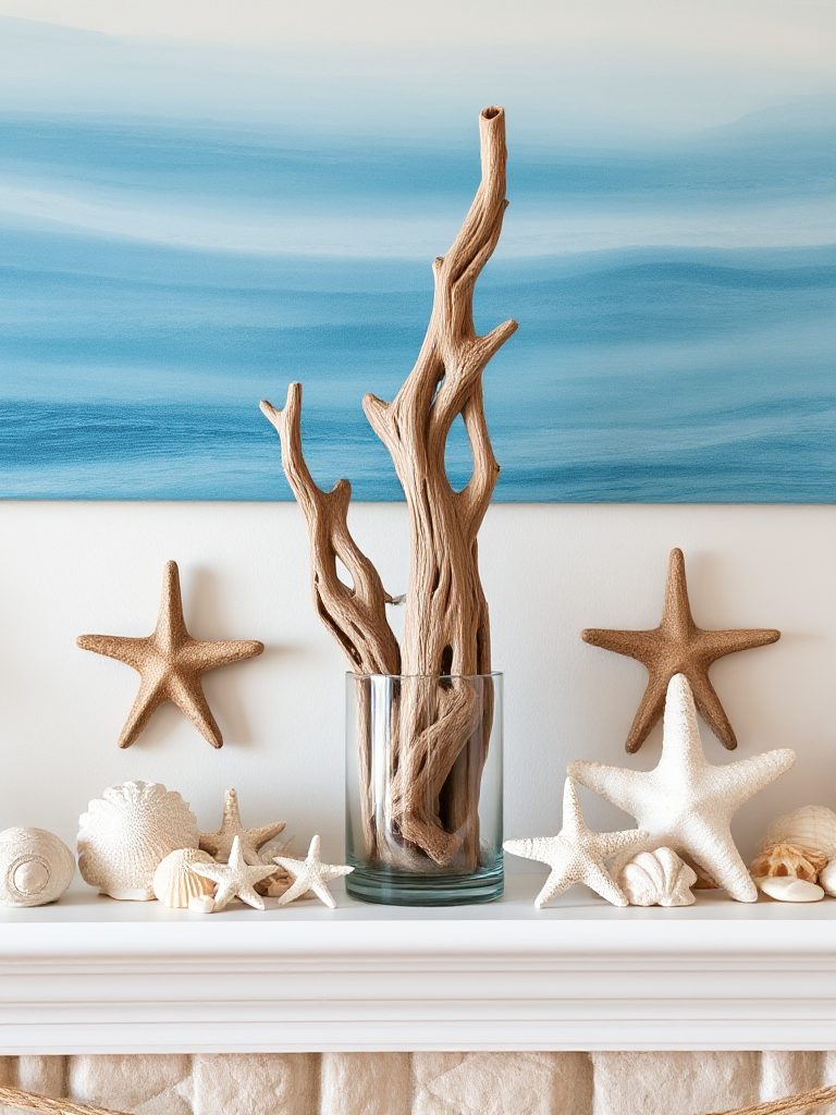 Coastal Mantel Decorating Ideas