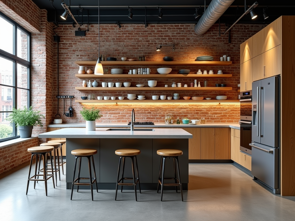 Chic Urban Loft Kitchen Inspiration