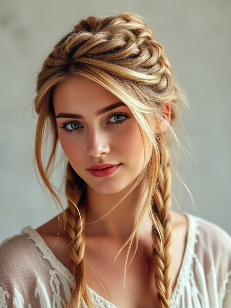 Braided Updo for Short Hair