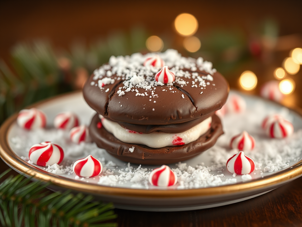 Image for Chocolate Peppermint Sandwich Cookies