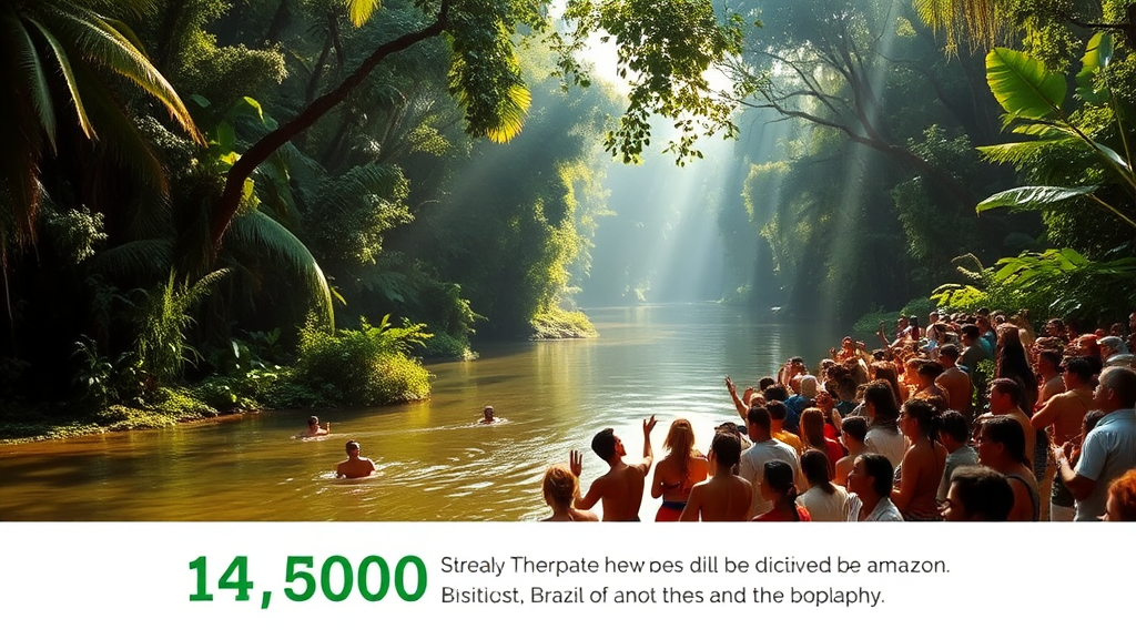 브라질 아마존의 부흥을 축하하는 이미지