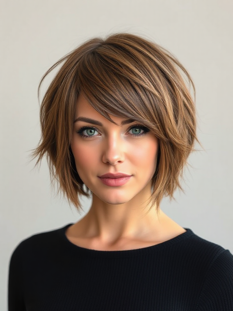 Medium-Length Shag Haircuts