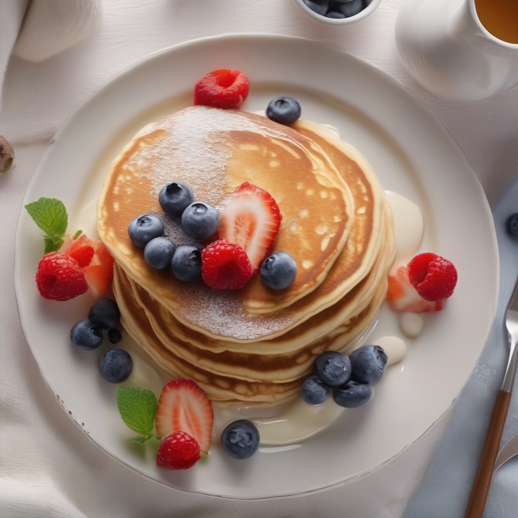 Fluffy Yogurt Pancakes