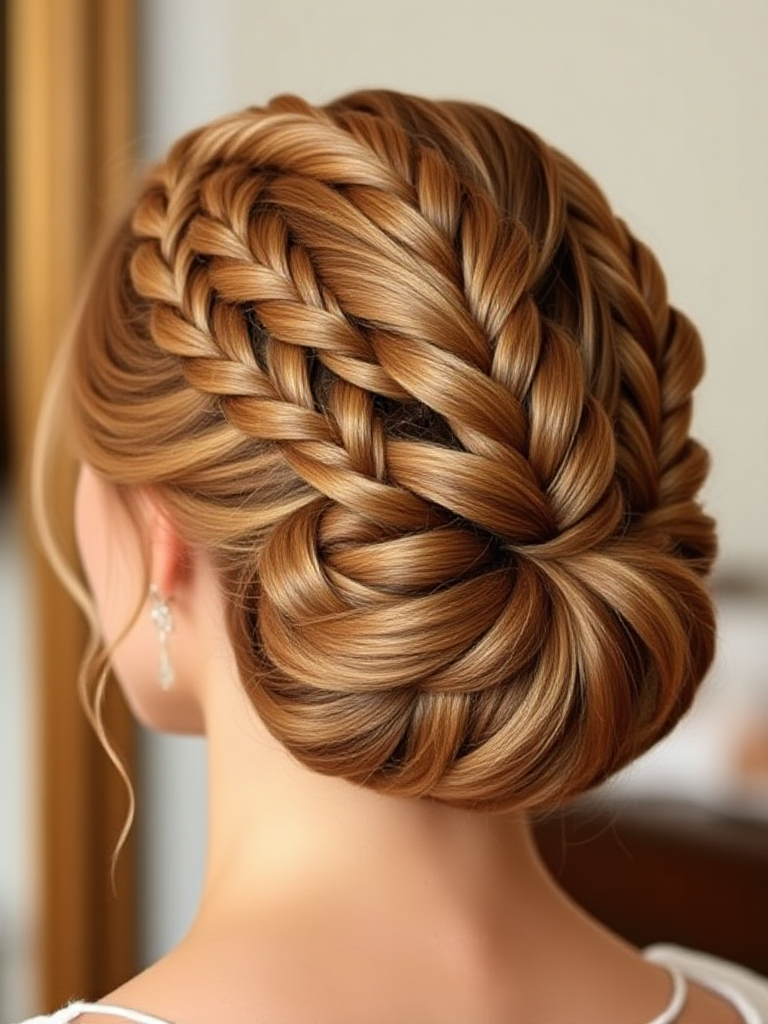 Braided Updo for Short Hair