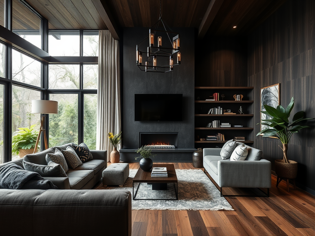 25 Dark Living Room Ideas to Transform Your Space ?? Comfy Ideas