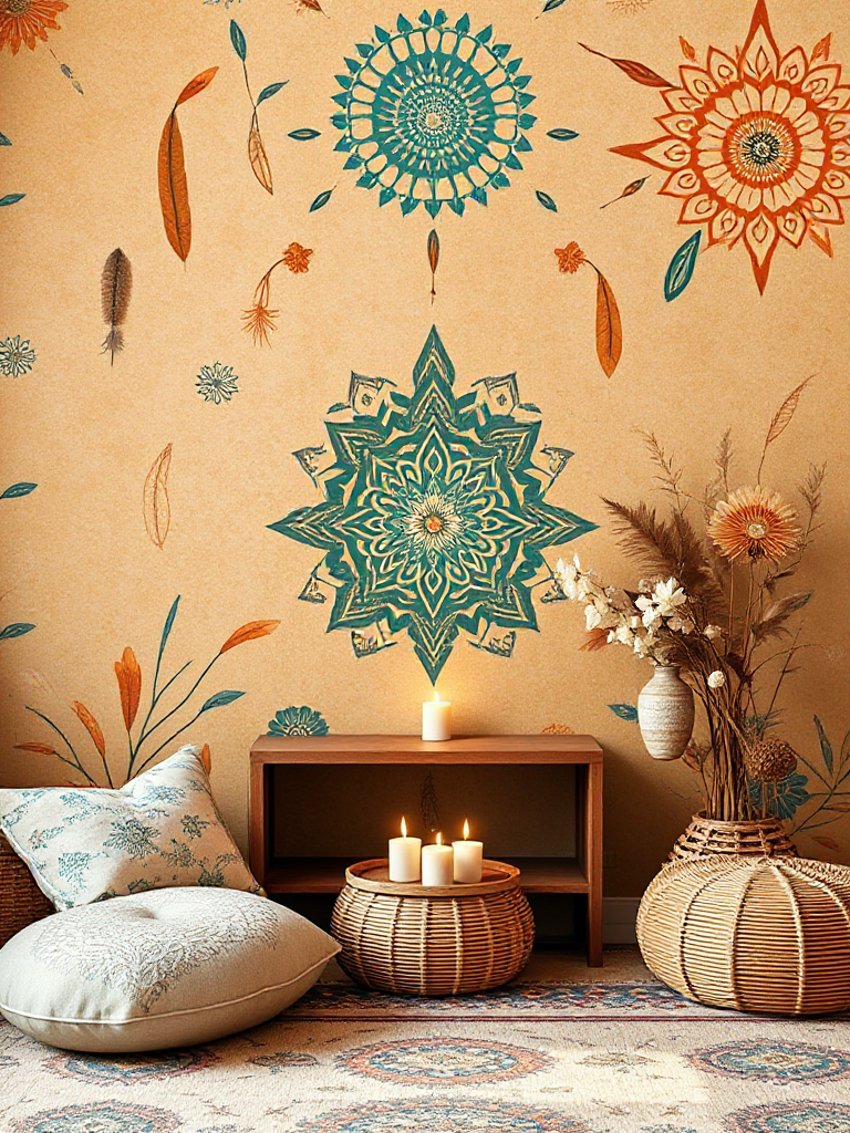 Boho Room Wallpaper Ideas