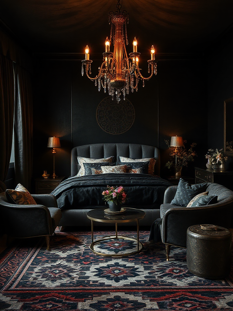 Dark boho bedroom sanctuaries