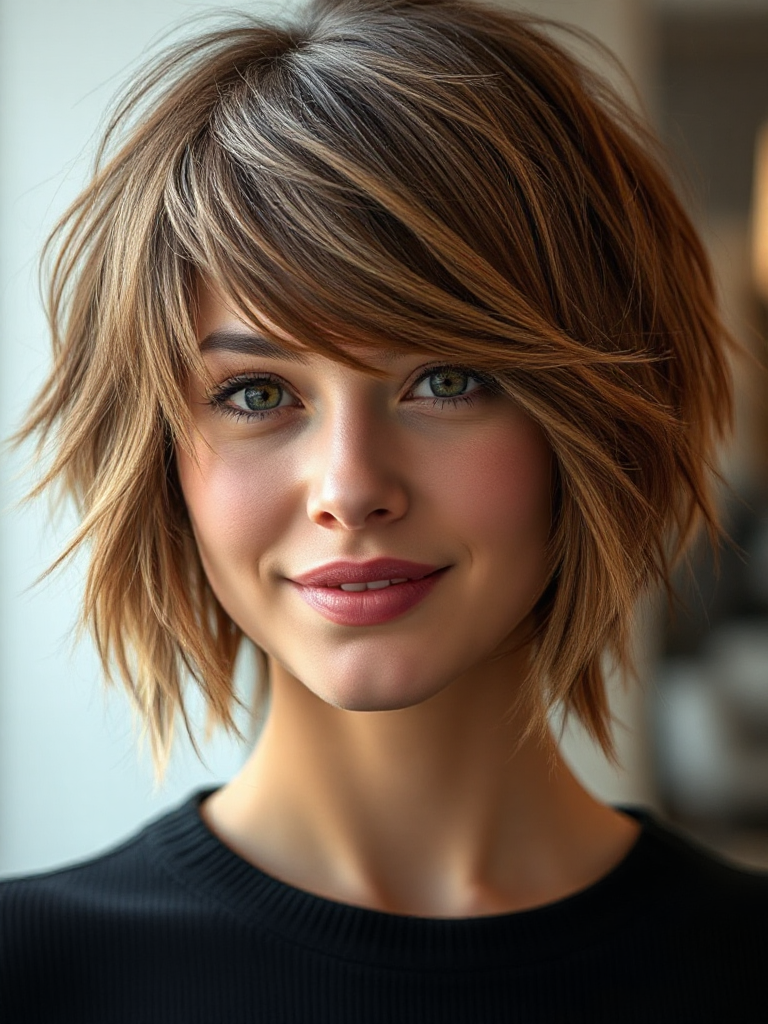 Medium-Length Hair with Layers