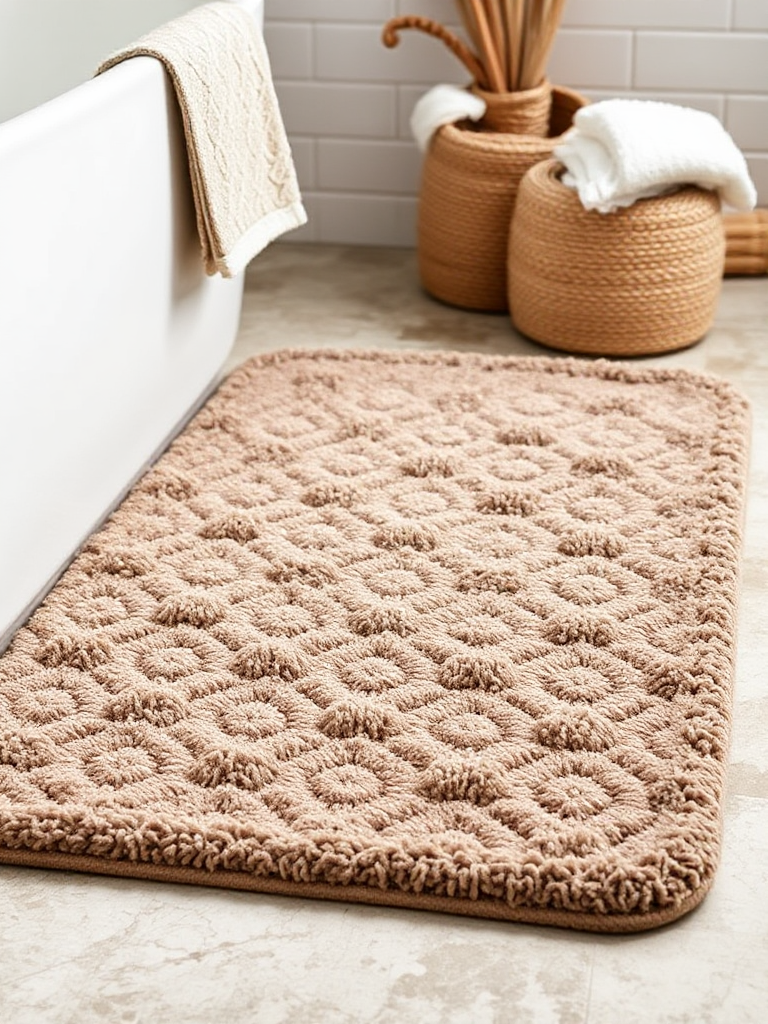 Boho Bathroom Rug Ideas