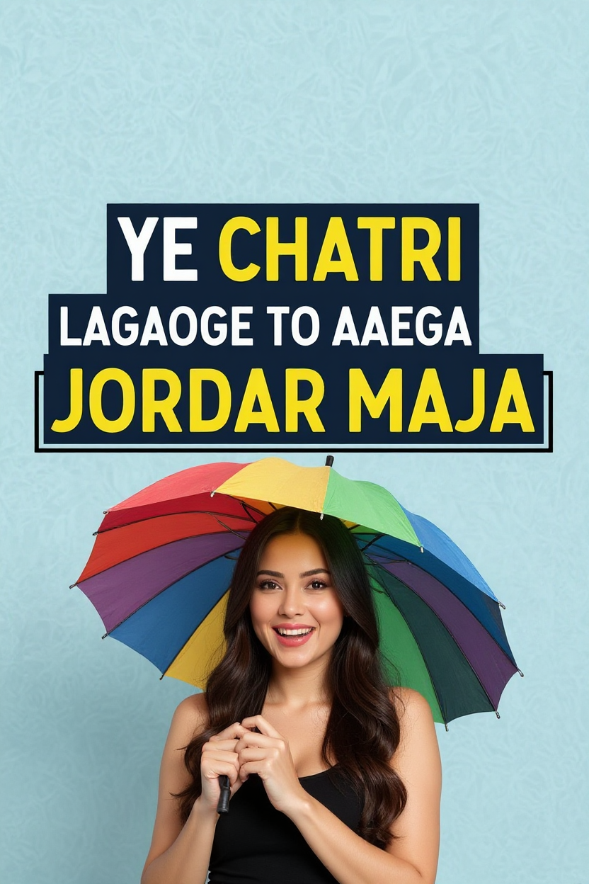 Ye chatri lagaoge to aaega jordar maja