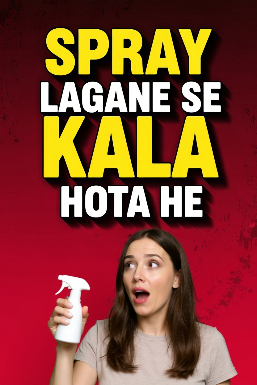 Spray lagane se kala hota he