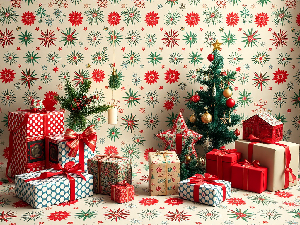 Image for Retro-Inspired Wrapping Paper: