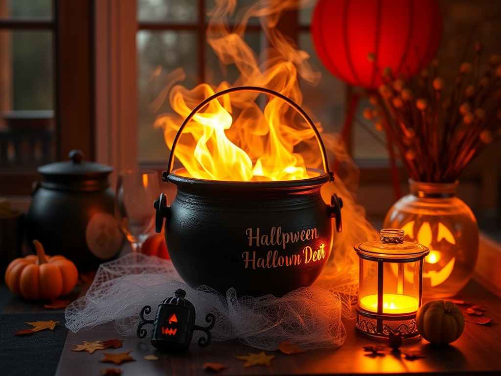 Image for Cauldron Halloween Decor