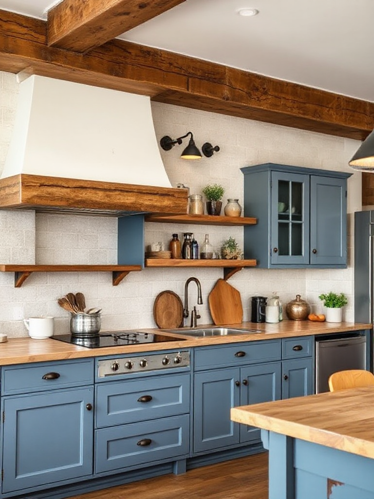 Stunning blue-gray kitchen cabinet ideas