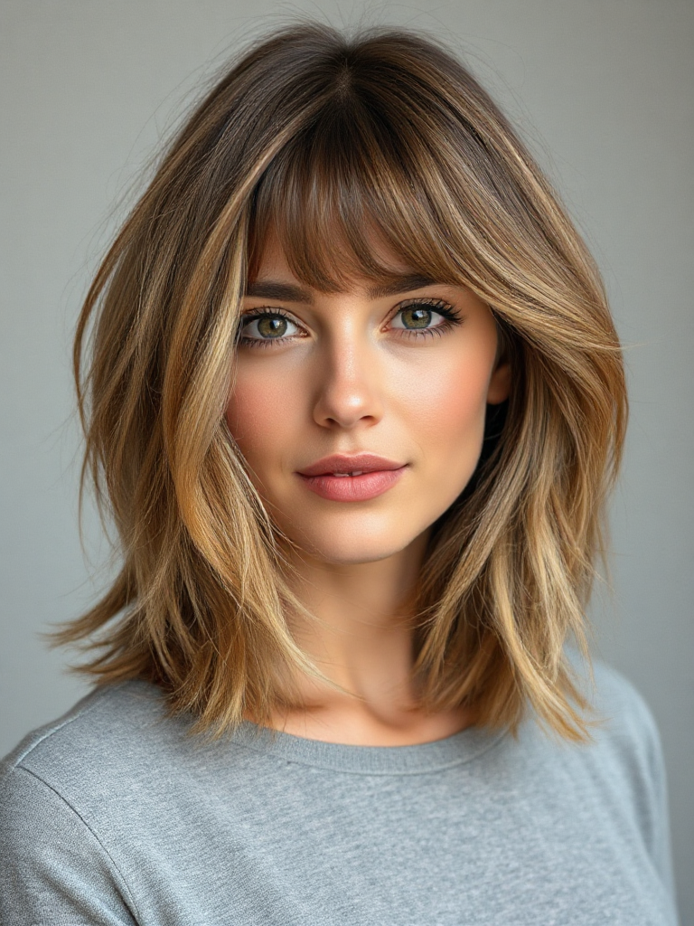 Medium-Length Shag Haircuts