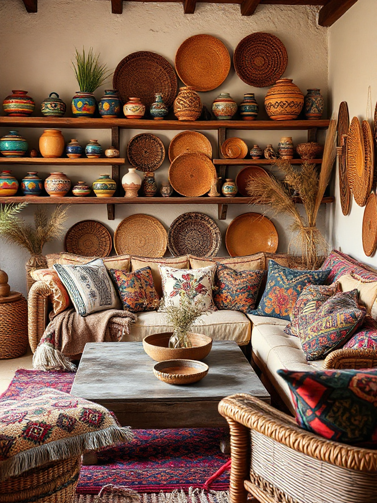 Inspiring boho living room ideas