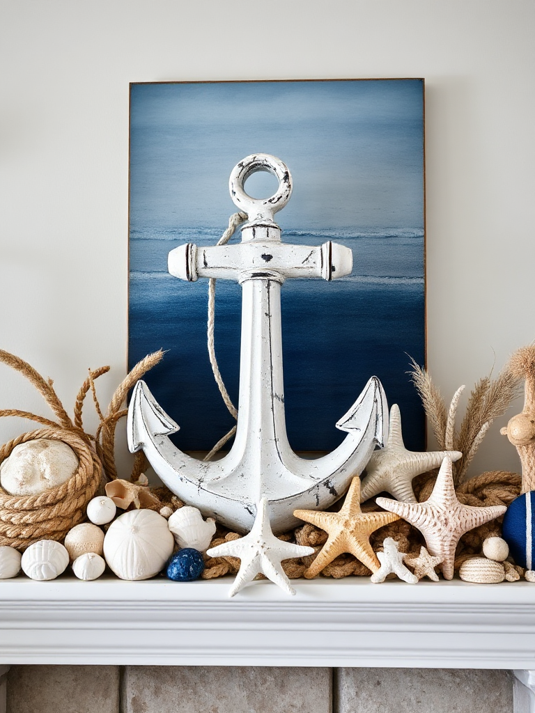 Coastal Mantel Decorating Ideas