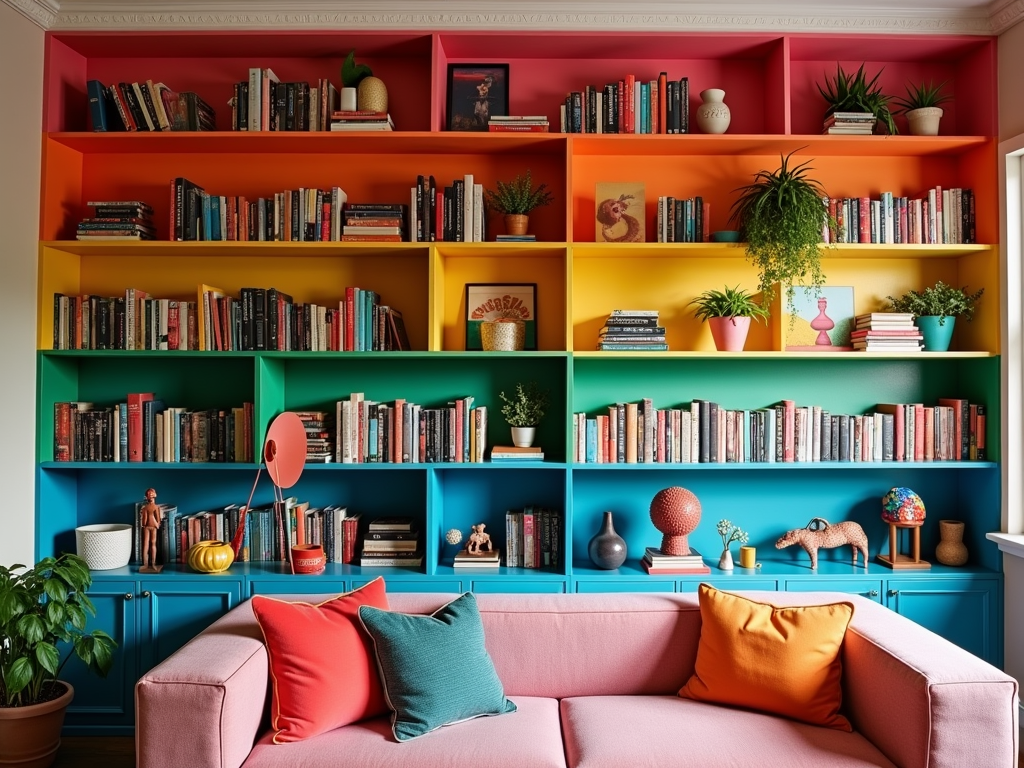 Transform Your Bookcase with Color-Coded Shelves! 🌈📚