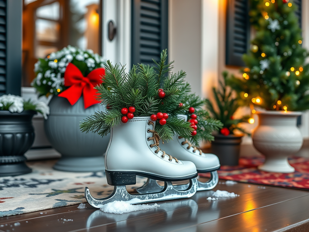 Image for Ice Skates Planter: