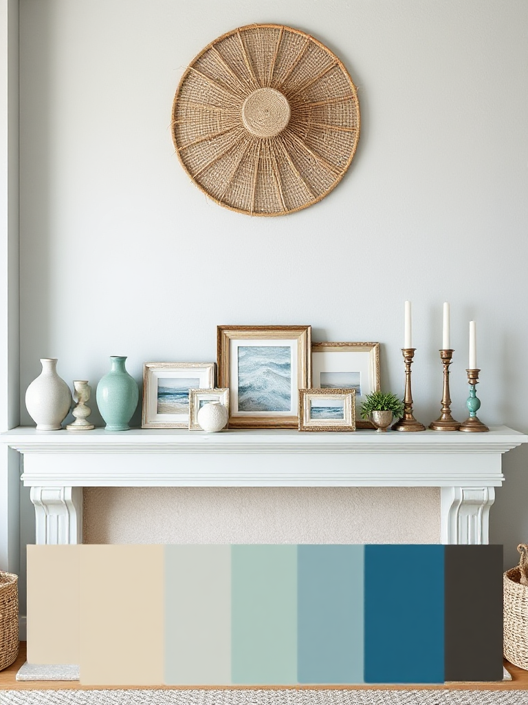 Coastal Mantel Decorating Ideas