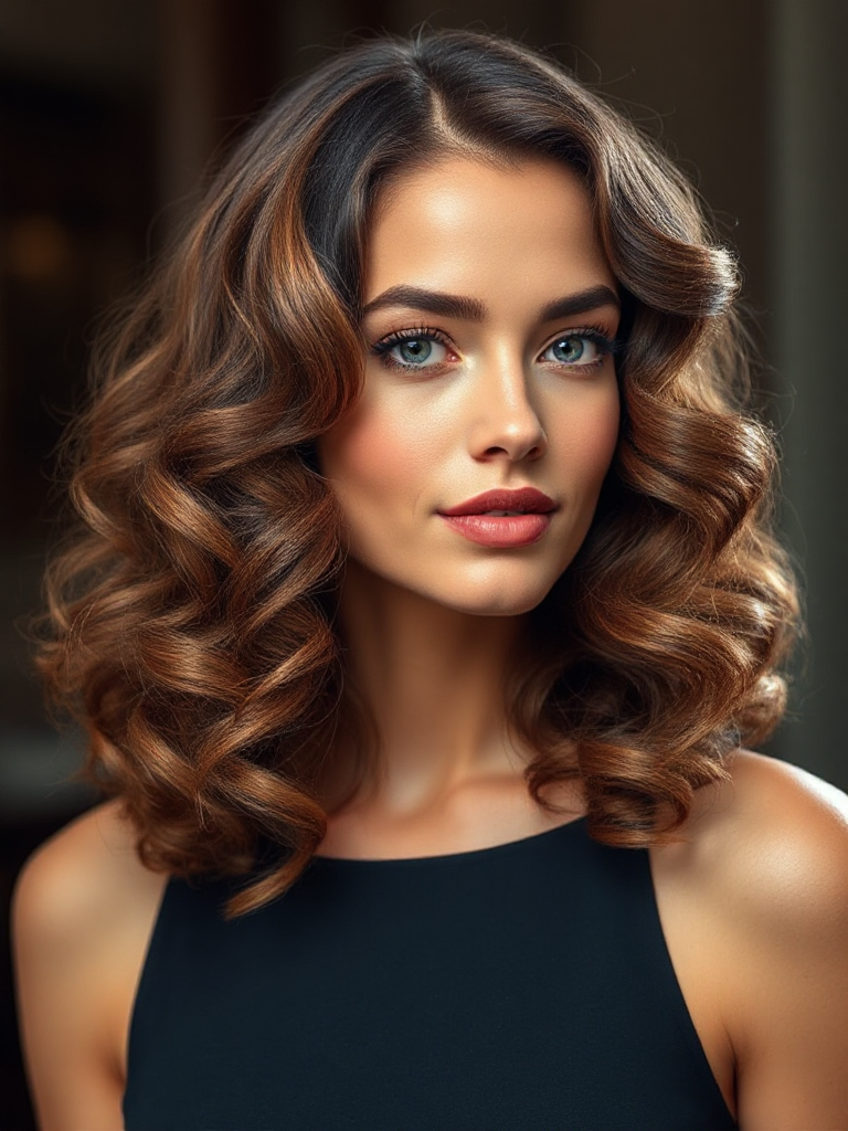 Medium-Length Curly Hair