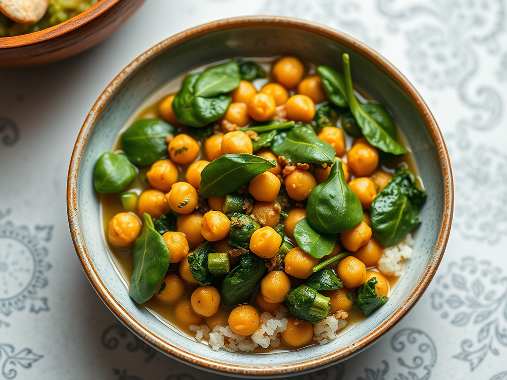 Image for Chickpea and Spinach Curry