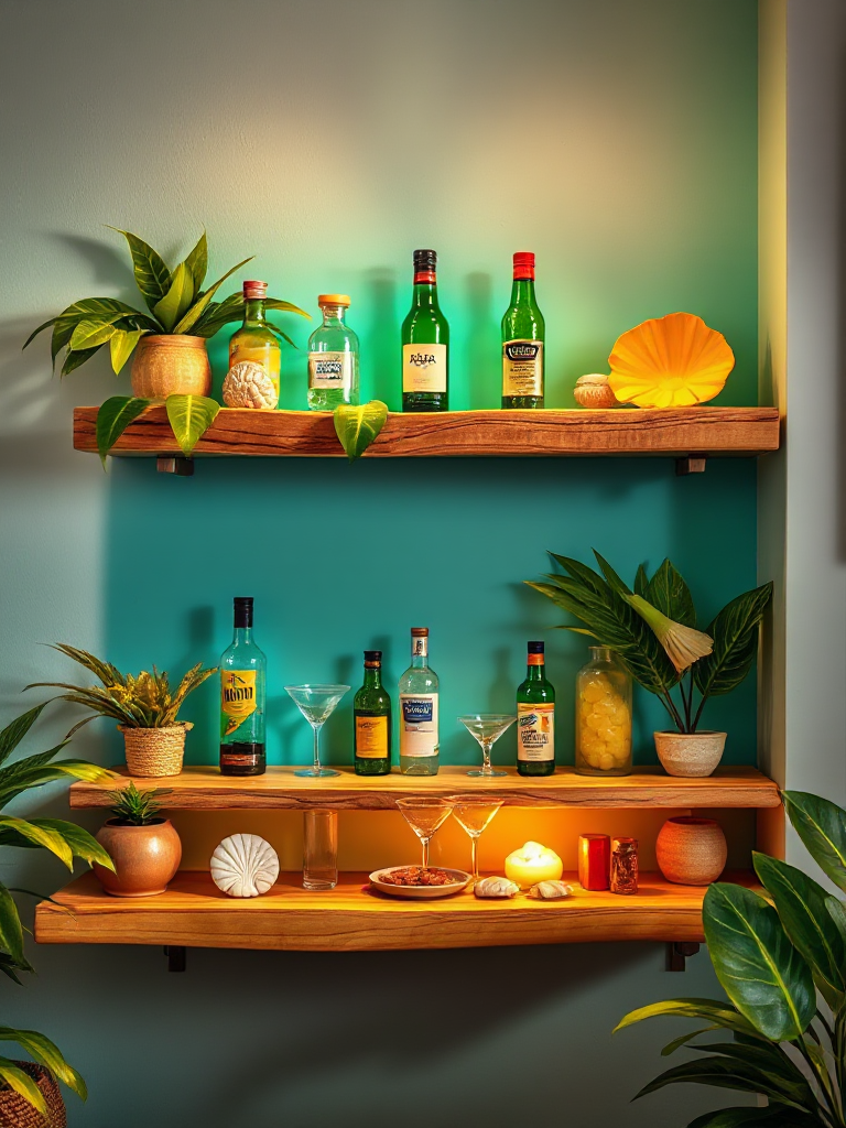 Home Bar Shelf Ideas