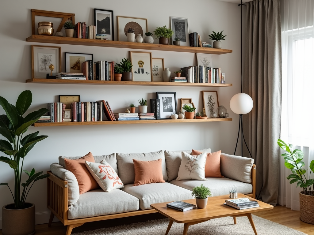 Floating Fantasies: Budget-Friendly Wall-Mounted Bookshelves