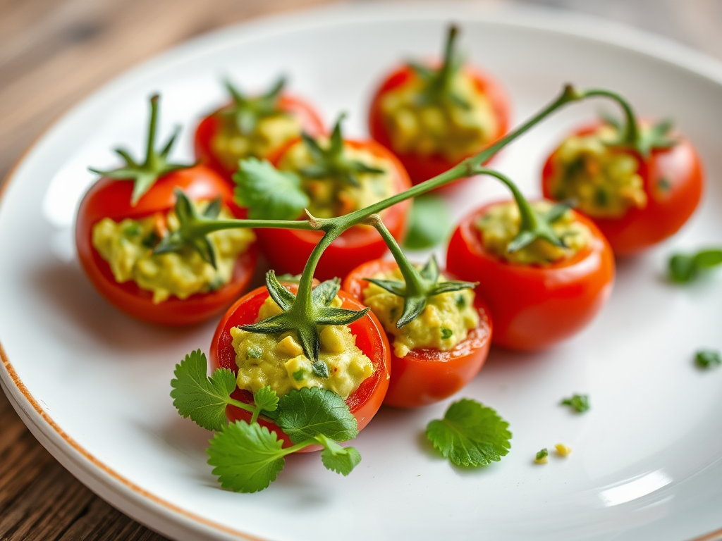 Image for Guacamole Stuffed Cherry Tomatoes