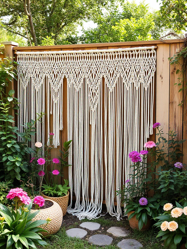 Boho Garden Fence Ideas