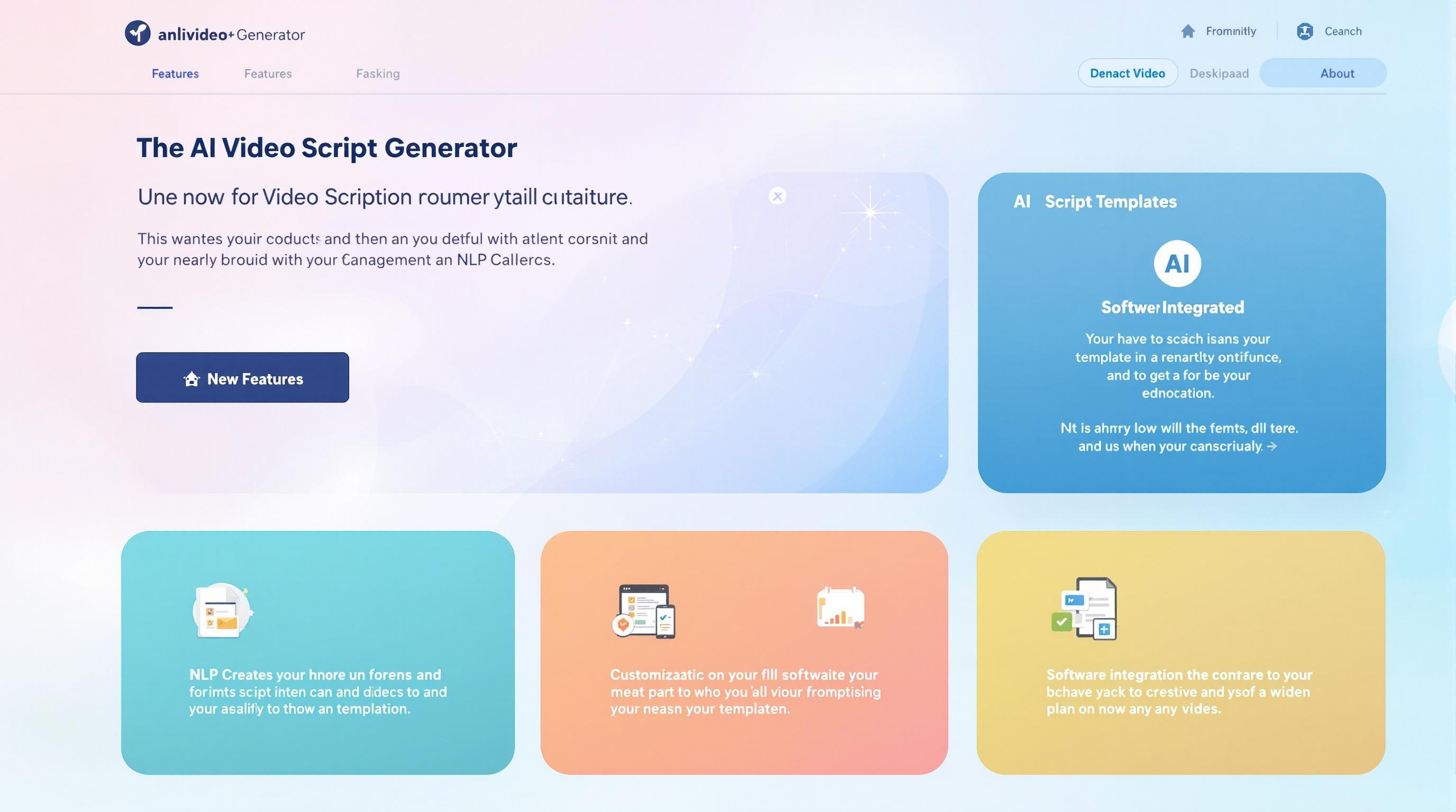 Futuristic concept of AI-driven video production blending virtual reality, interactive storytelling, and dynamic digital elements, immersive and innovative visual style, advanced technology theme, clean and modern look, 16:9 aspect ratio