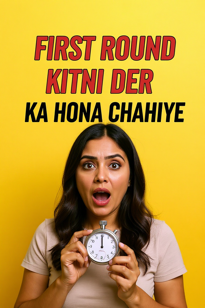 First round kitni der ka hona chahiye