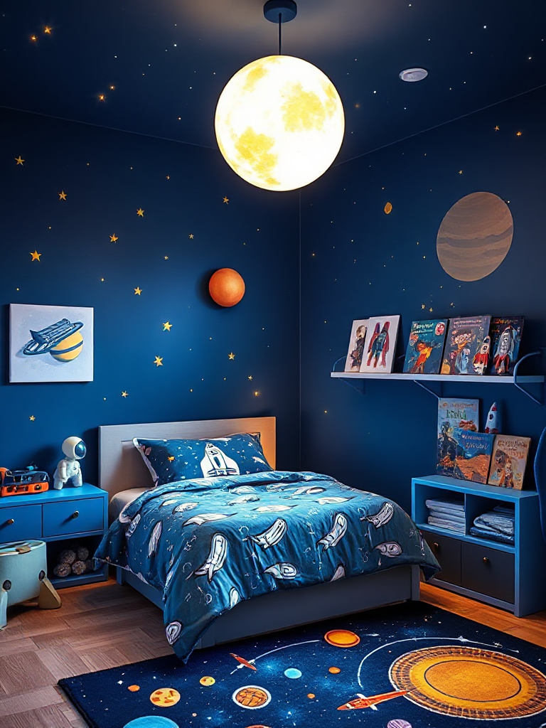 Space Themed Bedroom Ideas For Boy Toddlers