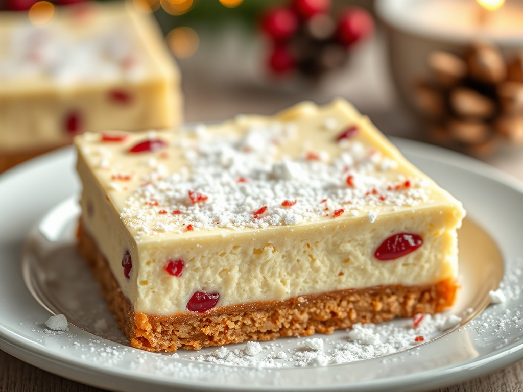 Image for Eggnog Cheesecake Bars